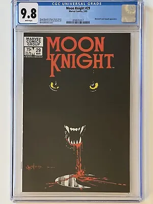 Buy Moon Knight #29 (1983) CGC 9.8 White Pages - Classic Sienkiewicz Werewolf Cover • 429.66£