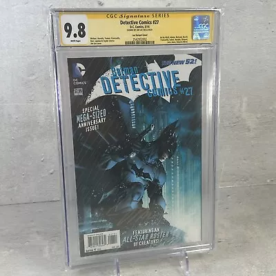 Buy Detective Comics #27 Cgc Ss 9.8 Signed By Jim Lee  Variant Cover 2014 • 135.91£