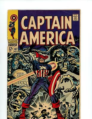 Buy Captain America  #107 - 1st App. Dr. Faustus. Red Skull App. (4.5/5.0) 1968 • 23.05£