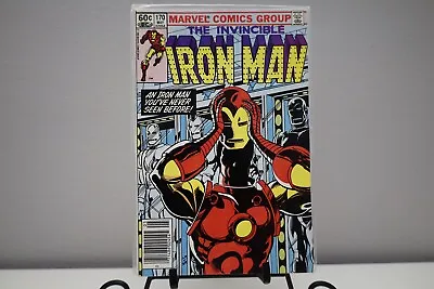 Buy The Invincible Iron Man #170 1st Jim Rhodes As Iron Man 1983 VF+ .50¢ Comb. Ship • 13.99£