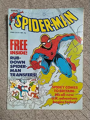 Buy Spider-Man #607 - 27th Oct (1984) -  Marvel UK Comic - (No Transfers Inc) • 11.99£