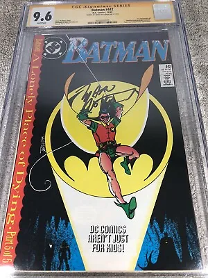 Buy Batman 442 CGC SS 9.6 Marv Wolfman Perez Art Tim Drake Robin 9/1989 • 183.81£