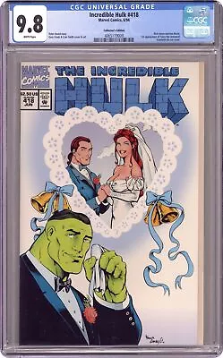 Buy Incredible Hulk #418A Frank Bells CGC 9.8 1994 4065119009 • 74.67£