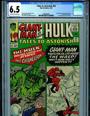 Buy Tales To Astonish #62 CGC 6.5 1964 Marvel 1st Leader Amricons K45 • 434.65£