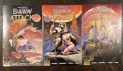 Buy Dawn Attack #3 Set Of 3 1:5 Sana Hack Frank Frazettas Samu Variant Comic Book Ba • 6.36£