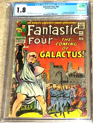 Buy Fantastic Four #48 Cgc Graded 1.8 1966 1st Appearance Silver Surfer & Galactus • 1,143.22£