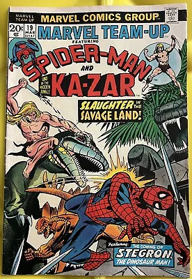 Buy 1974 Marvel Team-Up #19 Spider-Man And Ka-zar Cond. F • 8.55£