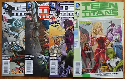 Buy Teen Titans #1-4 New 52 (1st Print) DC Pfeifer, Rocafort & Brown • 3.95£