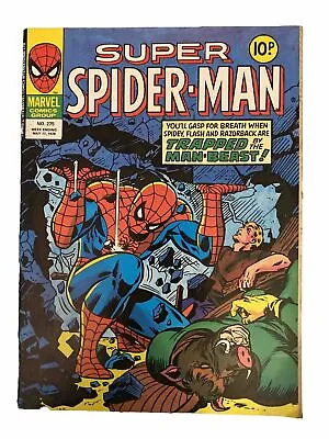Buy SUPER SPIDER-MAN Comic No 275 Date 17/05/1978 Marvel Comic Vintage • 4.99£