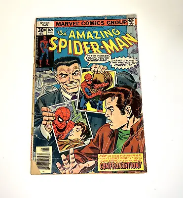 Buy Marvel Comics The Amazing Spider-Man Issue #169 (1977) Exposed Identity • 3.81£