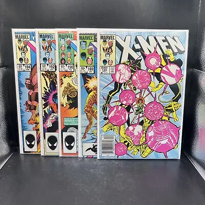 Buy Uncanny X-Men Lot Of 5: Issue #’s 188 189 190 192 & 194 Marvel Comics (B57)(11) • 15.88£
