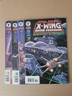 Buy Star Wars X-wing Rogue  Squadron Mandatory Retirement#1 2 3 & 4 Full Set Dh 1998 • 10£