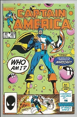 Buy Captain America #307 VF/NM Marvel 1985 1st App Madcap • 39.42£