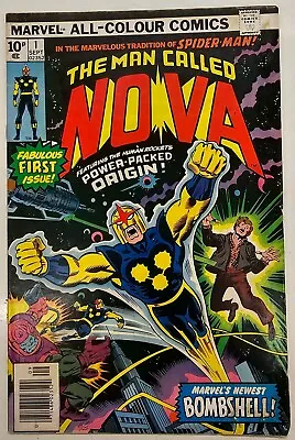 Buy Nova Key Issue 1 Bronze Age Marvel Comic Book 1st Appearance Higher Grade VG+ • 9.50£