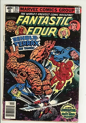 Buy Fantastic Four 211 - Galactus - 1st Terrax - 3.0 GD/VG • 16£