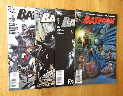 Buy Lot Of *4* KEY BATMAN! #664, 685, 700, 713 **Last Issue!** (FN+ To VF) • 13.62£