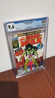 Buy Savage She-Hulk 1 CGC 9.6 NEWSTAND White Pages 1st Appearance Of She-Hulk WP • 250£