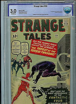 Buy Strange Tales #106 CBCS 3.0 1963 Marvel Comics 1st Acrobat B21 • 152.80£