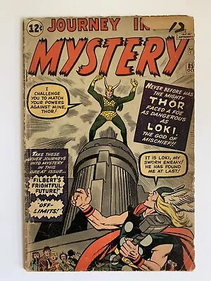 Buy Journey Into Mystery #85 1.8 Gd- 1962 1st Appearance Of Loki Marvel Comics • 799.48£