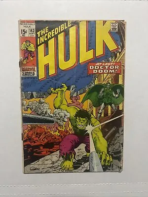 Buy Incredible Hulk #143 1971 Marvel Doctor Doom • 12.85£