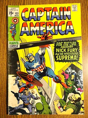 Buy Captain America #123 Key 1st Suprema Mother Night Nick Fury Red Skull Marvel MCU • 20.81£
