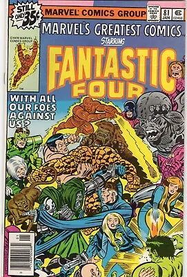 Buy Marvel Greatest Comics Fantastic Four Volume 1 Book #81 VF+ • 1.97£