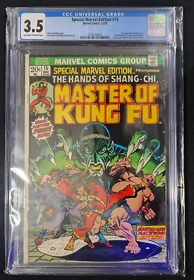Buy Special Marvel Edition #15 CGC 3.5 (1973) • 1st Appearance Of Shang-Chi • 104.47£