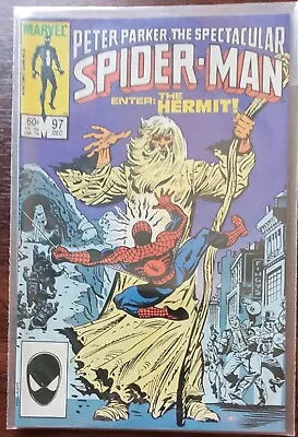 Buy Marvel Comics The Spectacular Spider-Man #97 - 1984 - 1st Appearance The Hermit  • 8£
