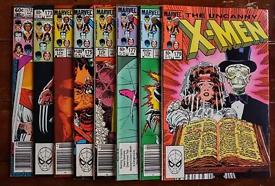 Buy UNCANNY X-MEN #172-179 Lot Of 8 Vintage 1983 Marvel Comics FREE SHIPPING! • 43.54£