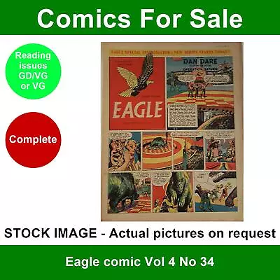 Buy Eagle Comic Vol 4 No 34 - GD/VG To VG - 27 November 1953 - XMAS Toys • 4.99£