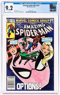 Buy 🔥Amazing Spider-Man #243 CGC Graded 9.2 Marvel 1983 Newsstand Edition Comic • 50.55£