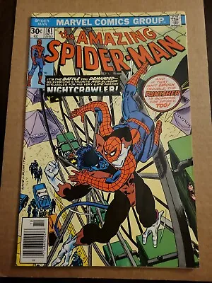 Buy Amazing Spider-Man #161 VF 1st App Jigsaw 1st Meeting Spidy & Nightcrawler 1976 • 22.12£