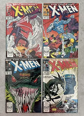 Buy Uncanny X-Men Marvel Comics Issues 230 231 232 233 Wolverine The Brood 1988 • 29.99£