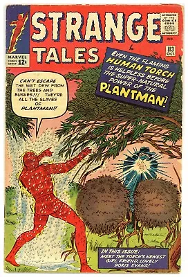 Buy Strange Tales 113 Intro Plantman! Doris Evans! 1963 Marvel Comics A136 • 42.75£