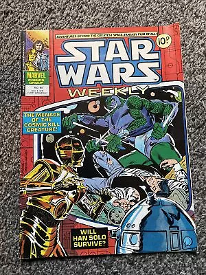 Buy Very Rare Star Wars Weekly No 40 Nov 8th 1978 • 2.50£