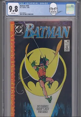 Buy Batman # 442 CGC 9.8 1989 DC Comic George Perez Cover 1st Tim Drake In Costume 2 • 71.20£