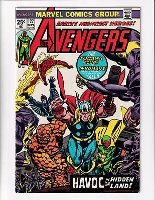 Buy Avengers 127 Fine Marvel Comics Book Iron Man Inhumans Crystal Wedding (1974) • 11.82£
