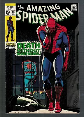 Buy Marvel Comics Amazing Spiderman 75 1968 N/Mint 9.0 Death Without Warning • 302.94£