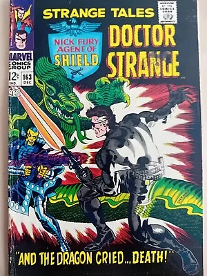 Buy Strange Tales #163 VG/FN (5.0) - Marvel, 1967 - Cents With Stamp - Steranko Art • 12.50£