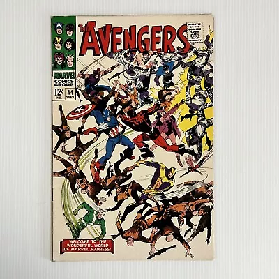 Buy The Avengers #44 1967 VF- Cent Copy Origin And Death Of The Red Guardian • 72£