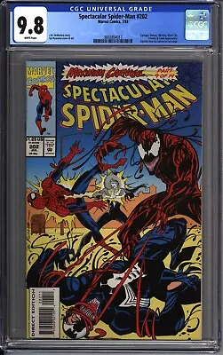 Buy * Spectacular SPIDERMAN #202 CGC 9.8 Maximum CARNAGE Pt 9! Venom (3803854017) * • 159.86£