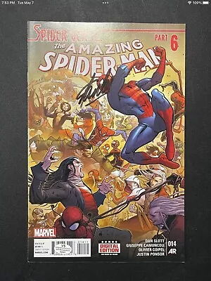 Buy Amazing Spider-man 014 Signed By Stan Lee W/coa Spider-verse Part 6 Venom • 119.89£