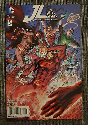 Buy Justice League Of America #2 Signed By Bryan Hitch • 15£