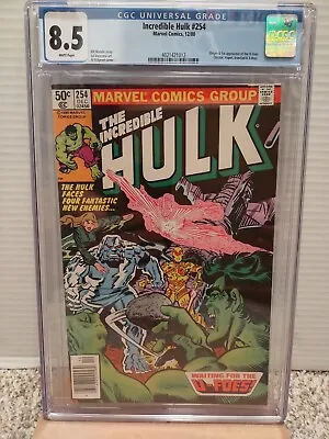 Buy Incredible Hulk #254 1980 CGC 8.5  Origin & 1st Appearnce Of The U-Foes  🇺🇸 • 43.97£