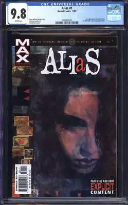 Buy Alias #1 Cgc 9.8 White Pages // 1st Appearance Jessica Jones 2001 • 181.84£