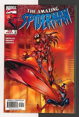 Buy Amazing Spider-Man #431 NM, 1st Cover And 2nd App Of Carnage Cosmic, Marvel 1998 • 63.23£