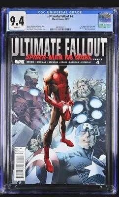 Buy Ultimate Fallout 4 CGC 9.4 Spider-Man First Appearance Of Miles Morales Marvel • 400£
