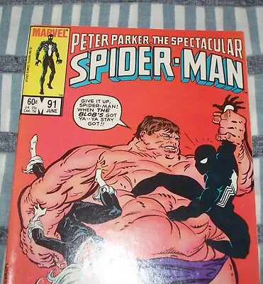 Buy Peter Parker The Spectacular Spider-Man #91 Vs. The Blob June 1984 In Fine+ DM • 11.03£
