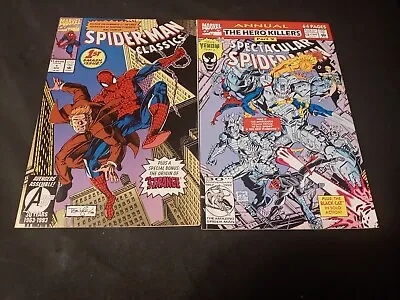 Buy Spider-man Lot Of 2 Spider-man Classics #1 Spectacular Spider-man Ann 12 Both Nm • 7.99£