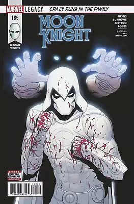 Buy Moon Knight #189 2nd Print Burrows Variant Marvel Comic Book NM • 11.82£